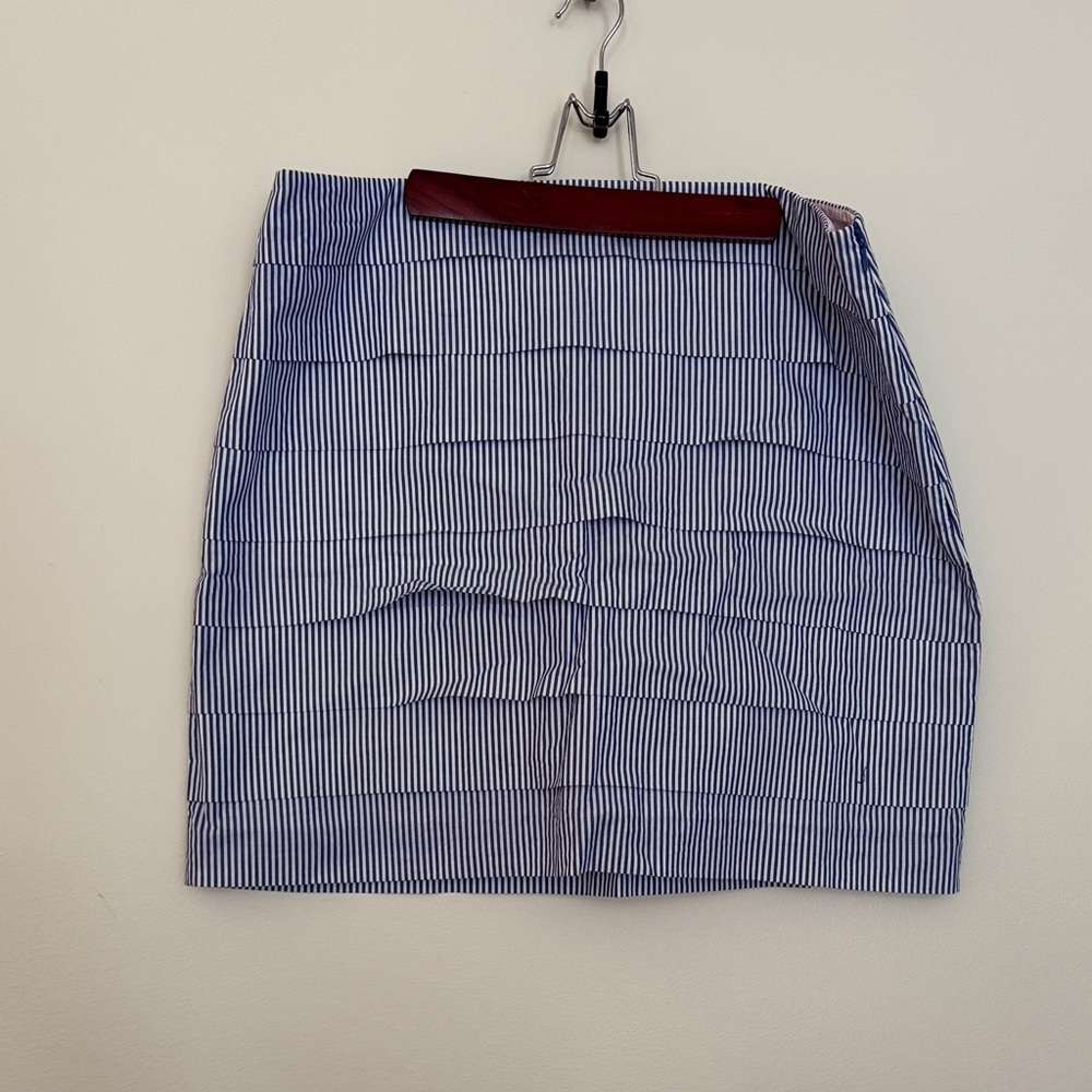 Vineyard Vines Blue and White Striped Mini Skirt
